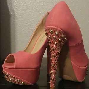 Platform spiked heels